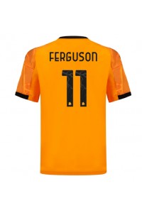 AS Roma Evan Ferguson #11 Fotballdrakt Borte Klær 2025-26 Korte ermer